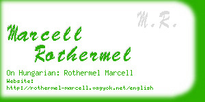 marcell rothermel business card